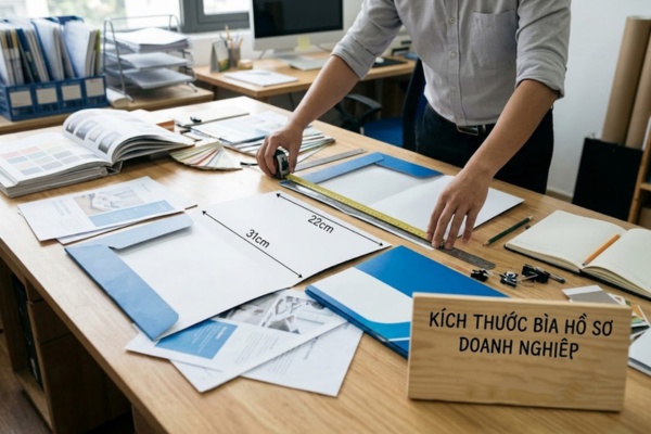 Kích thước bìa hồ sơ doanh nghiệp chuẩn