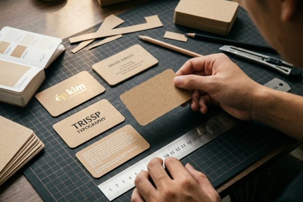 Lưu ý quan trọng để in mẫu card visit giấy Kraft sắc nét