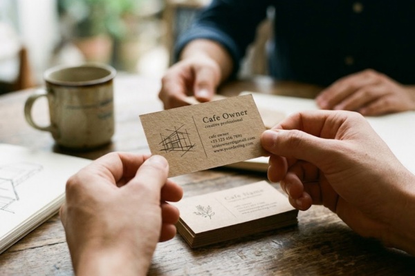 Những mẫu card visit giấy Kraft mộc mạc, đậm chất cá nhân