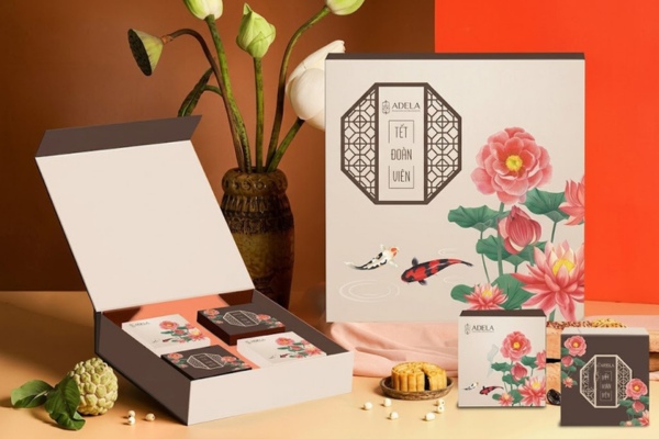 Mẫu hộp bánh trung thu nắp lật đẹp mắt