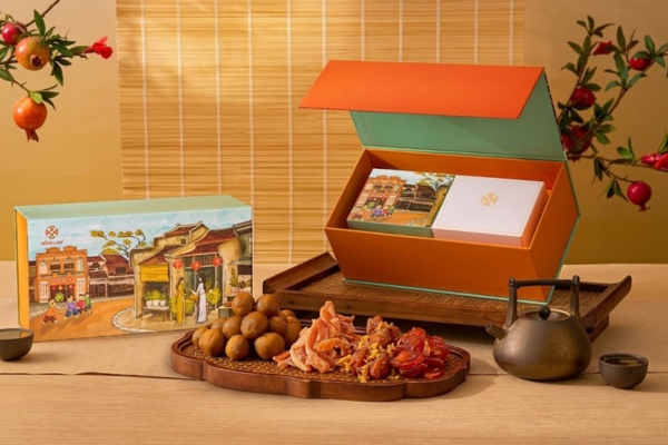 Mẫu hộp bánh trung thu nắp lật sang trọng