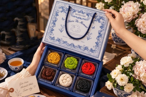 Mẫu hộp đựng bánh trung thu mini đẹp mắt