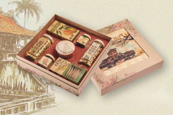 Hộp quà Tết giấy kraft tại Hà Nội