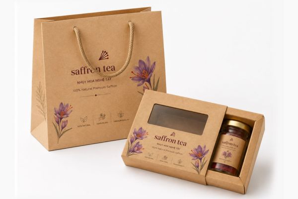 Mẫu hộp đựng saffron chất lượng cao
