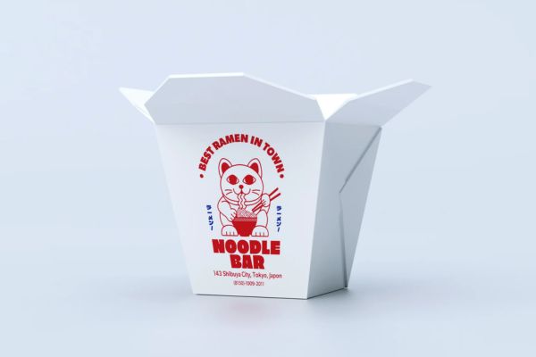 Hộp giấy đựng mì giá rẻ, mẫu đẹp