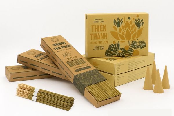 Mẫu hộp kraft hương trầm tại Hà Nội