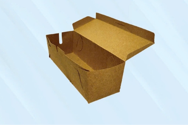 Hộp kraft đựng xiên que nắp gài