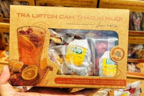 Mẫu hộp trà giấy kraft theo yêu cầu