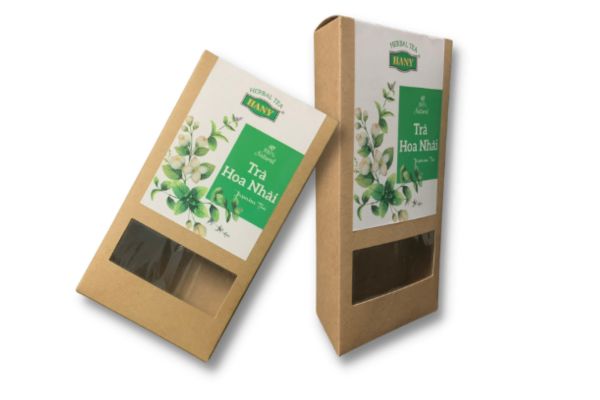 Mẫu hộp trà giấy kraft theo yêu cầu