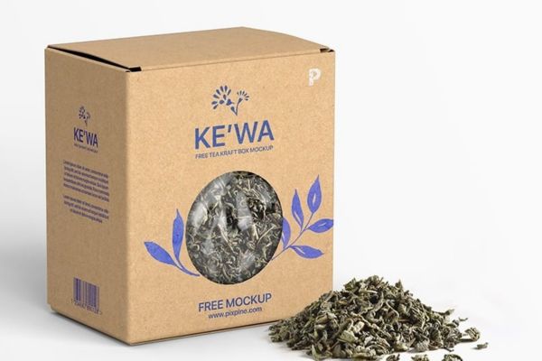 Mẫu hộp trà giấy kraft theo yêu cầu