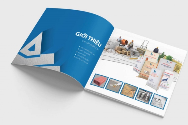 Mẫu in catalogue công ty bê tông chuyên nghiệp