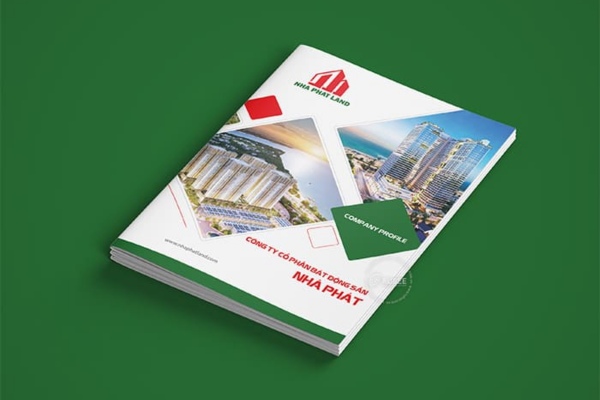 Mẫu in catalogue công ty bê tông ấn tượng