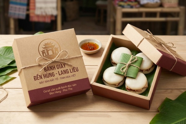 Mẫu in hộp đựng bánh giầy truyền thống