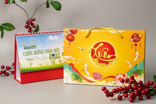 Mẫu in hộp đựng lịch cao cấp