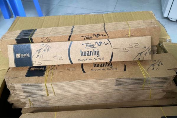 Mẫu hộp kraft hương trầm tại Hà Nội