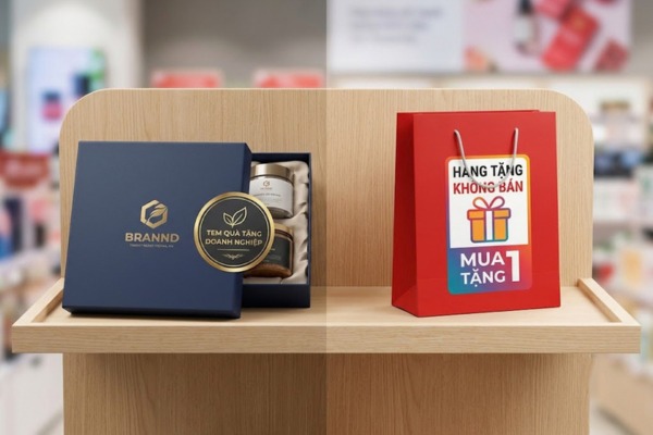 Mẫu in tem đổi quà tặng đẹp mắt