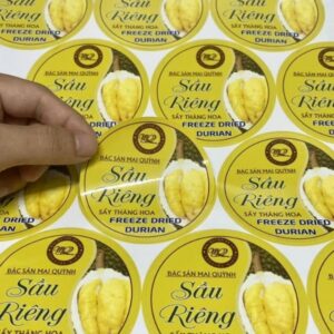 In tem sầu riêng sấy giá rẻ, mẫu đẹp