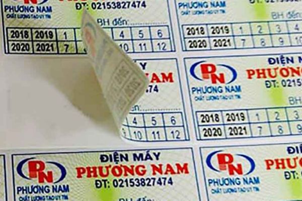 Mẫu tem vỡ bảo hành theo yêu cầu