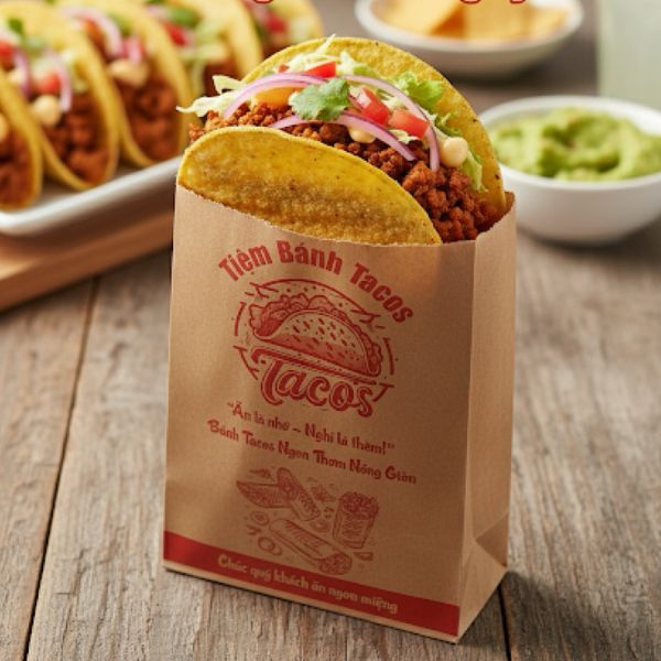 In túi bánh tacos tại Hà Nội