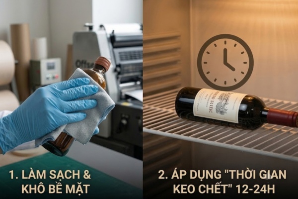 Khắc phục nhãn dán bị bong tróc