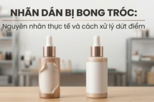 Nguyên nhân và cách xử lý nhãn dán bị bong tróc