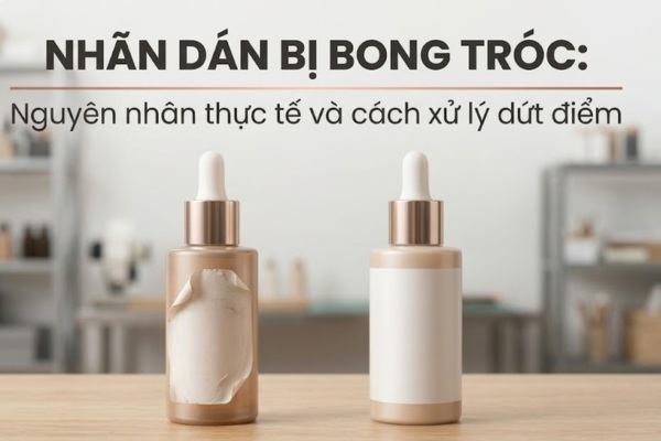 Nguyên nhân và cách xử lý nhãn dán bị bong tróc
