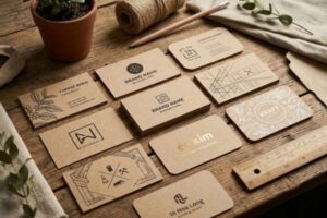 Những mẫu card visit giấy Kraft mộc mạc, độc đáo và ấn tượng