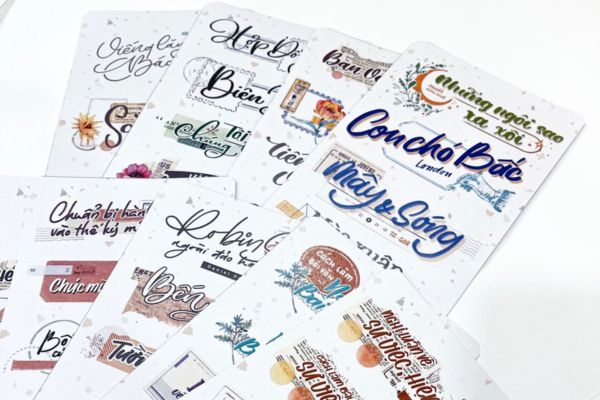 Sticker tựa đề văn học giá rẻ, mẫu đẹp