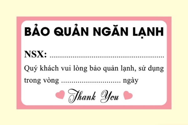 Tem bảo quản ngăn lạnh giá rẻ, mẫu đẹp