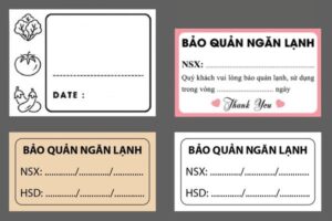 Tem bảo quản ngăn lạnh giá rẻ, mẫu đẹp