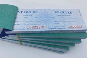 Thư viện các mẫu in vé giữ xe 2 liên an toàn