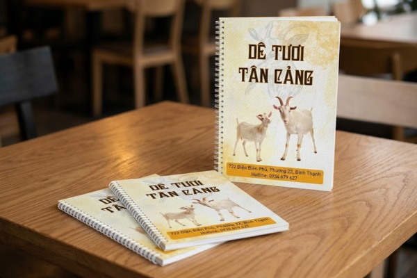 Những mẫu in menu quán thịt dê đẹp mắt