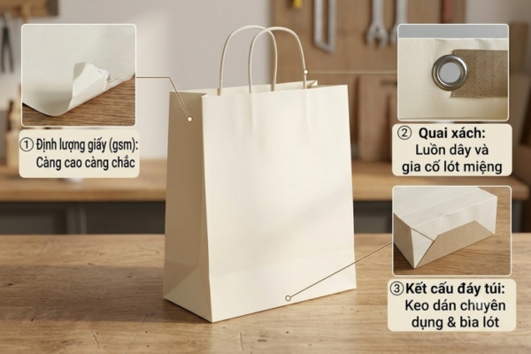Túi giấy chịu được bao nhiêu kg phụ thuộc các yếu tố nào