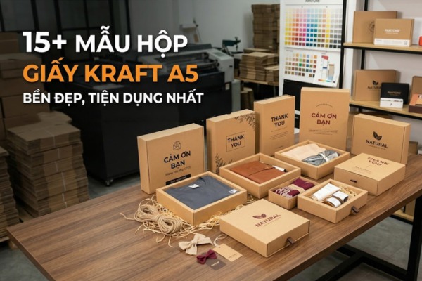 21+ mẫu hộp giấy kraft A5 bền đẹp
