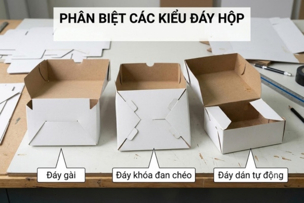 Cấu tạo đáy hộp giấy