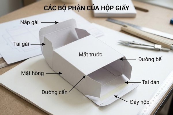 Cấu tạo hộp giấy chi tiết