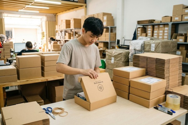 Đặt in hộp giấy kraft A5 đẹp mắt