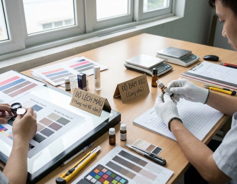 In decal cán mờ chất lượng