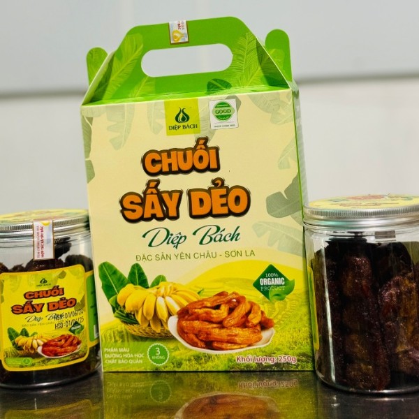 In hộp chuối sấy dẻo có quai xách