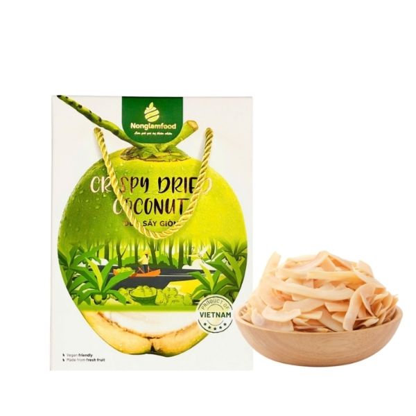 In hộp dừa sấy giòn theo yêu cầu