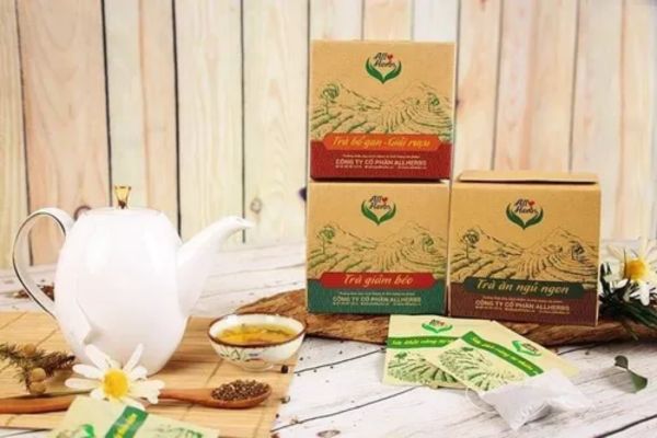 In hộp trà rau mương giá rẻ, mẫu đẹp