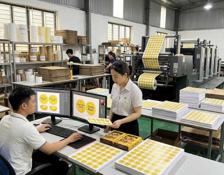 In tem bánh tart trứng nhanh chóng