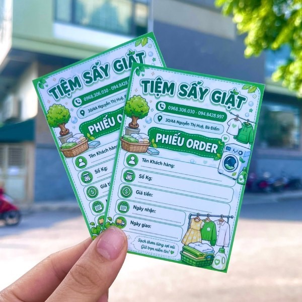 In Hoa Long nhận thiết kế và In tem dán giặt sấy đep