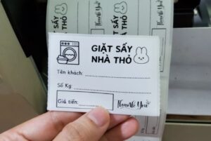 In Hoa Long nhận thiết kế và In tem dán giặt sấy giá rẻ