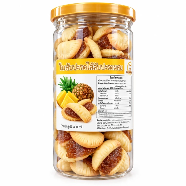 In Hoa Long nhận thiết kế và in tem nhãn bánh dứa chất lượng