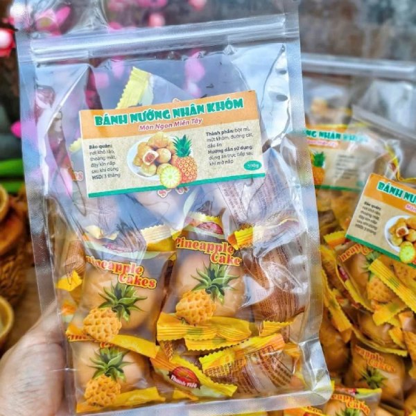 In Hoa Long nhận thiết kế và in tem nhãn bánh dứa giá rẻ