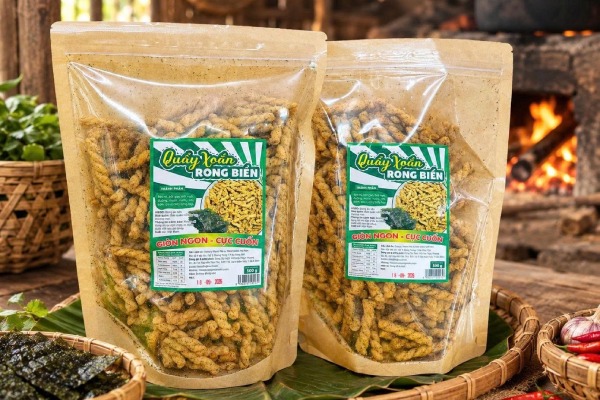 In Hoa Long nhận thiết kế và in tem nhãn bánh quẩy cao cấp