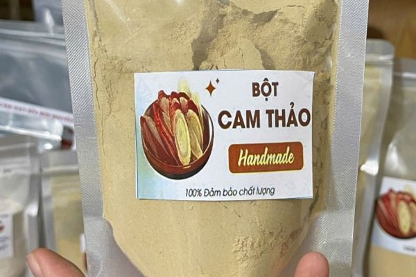 Tem nhãn bột cam thảo giá rẻ, mẫu đẹp