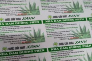 In tem nhãn bột nha đam theo yêu cầu