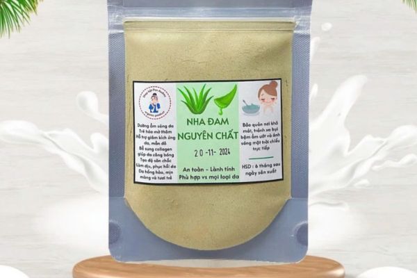 In tem nhãn bột nha đam theo yêu cầu